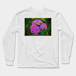 Pink Hydrangea Long Sleeve T-Shirt